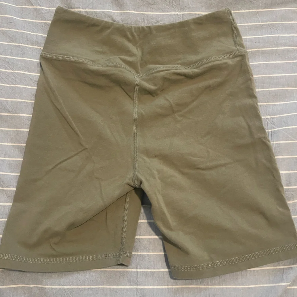 Mate The Label Olive Green Organic Stretch Sports Bra and Biker Short - Picture 8 of 8